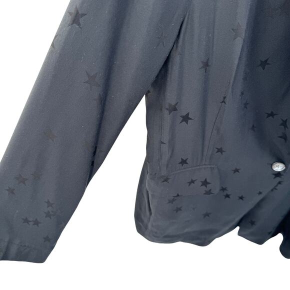 Equipment x Tabitha Simmons Blazer Hamptons Star Print Embossed Jacket Size 8 - Picture 6 of 9